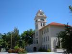 Goddard Hall in the 1940s, the Victory Bell, a gift of the Class of 1939, was housed in an open-sided structure on the Horseshoe and rung to announce Aggie victories. In 1972, the bell was rededicated as the NMSU Engineer's Bell and mounted on a platform near Goddard Hall.