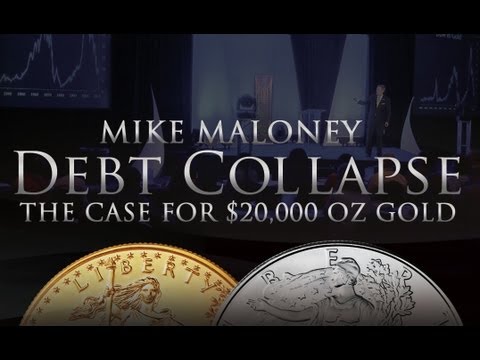 Gold & Silver - Debt Collapse - $20000 Gold - Mike Maloney on Economic Crisis