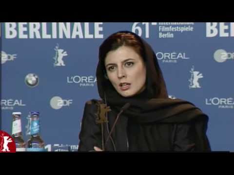 Leila Hatami speaking German - Conference Press - Berlin Film Festival 2011