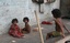 File - Street Children  on the roadside footpath in Kolkata in Eastern India City.