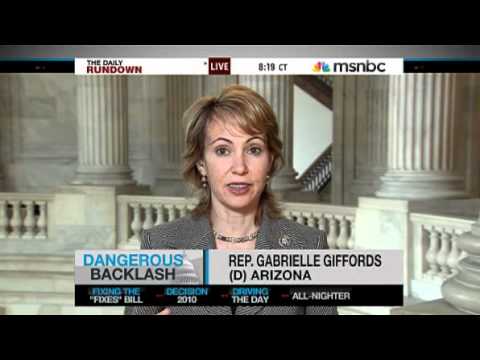 Congresswoman Gabrielle Giffords Talks Palin Cross Hairs