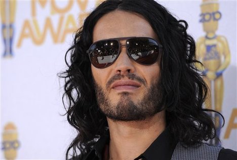 Russell Brand arrives at the MTV Movie Awards in Universal City, Calif., on Sunday, June 6, 2010.