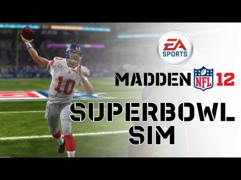 Madden NFL 12 - Super Bowl XLVI Sim - Patriots vs Giants