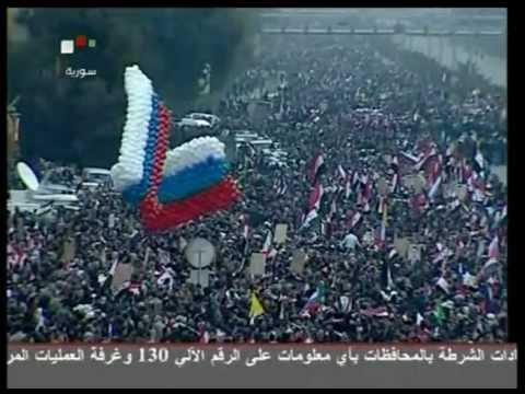 Video: Huge crowds welcome Russia FM Lavrov in Syria