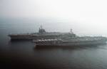 USS Ranger (CV-61) and USS Independence (CV-62) during southern watch