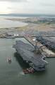 USS John F. Kennedy (CV-67) arriving at Naval Station Norfolk