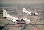 USAF C-123Bs in the 1950s. The aircraft was nearly ignored by the USAF for service in Vietnam, but a political rivalry with the US Army and the Army's use of the CV-2 Caribou and later pre-production order for the C-8 Buffalo, led to a decision to deploy C-123s there.