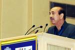 The Union Minister for Health and Family Welfare, Shri Ghulam Nabi Azad delivering the introductory address at the National Convention of Zila Parishad Chairpersons & Mayors on HIV & AIDS, in New Delhi on July 04, 2011.