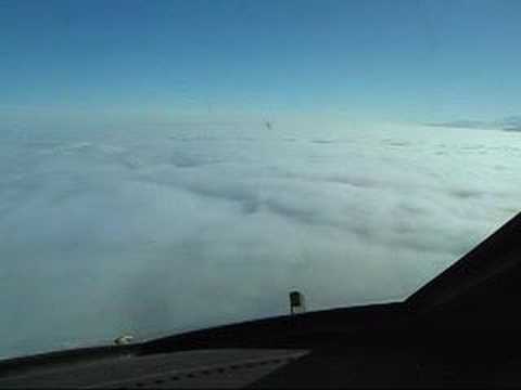 KLM Boeing B747-400 Landing Almaty Cockpit view