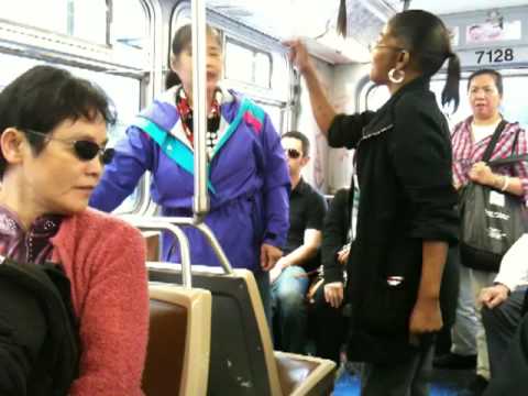 Fight on SF Muni Bus in Chinatown - HIGH QUALITY ORIGINAL