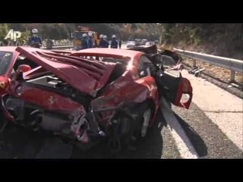 Ferrari Fleet Ruined in Pricey Japan Pile-up