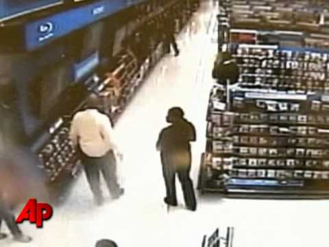 Raw Video: Man Smashes TVs at Wal-Mart