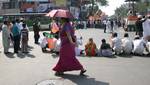 India Political Party BJP Supporters Road Block to protest against the Goverment at Hazara in Kolkata on Wednesday 21 February 2012 in Eastern India City