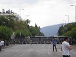 Police barricade, in a survey published in June 2011 by Public Issue on behalf of the Greek TV channel Skai, 98% of people asked said they were informed about the protests.