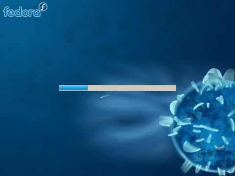 Fedora 10 beta Plymouth solar startup