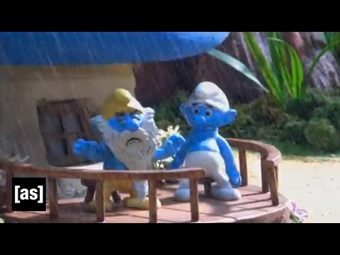 [adult swim] : Robot Chicken - It's raining smurfs