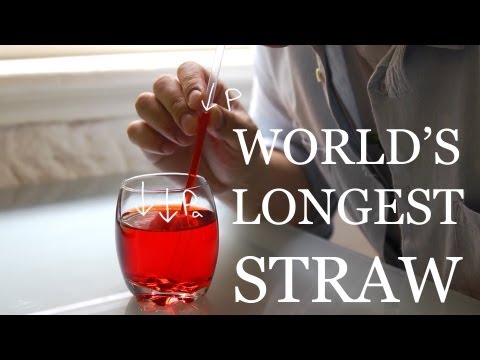 World's Longest Vertical Straw