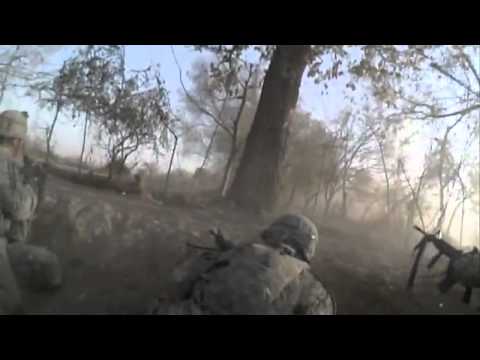 Combat in First Person Helmet Cam Hiruti Afghanistan