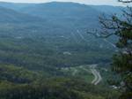 View of Middlesboro from Cumberland Gap National Historical Park. The city continued to have troubles and triumphs as it changed and grew. Like the rest of America, it was effected greatly with the Great Depression but quickly recovered, installing the first electric street cars of any municipality west of Washington, D.C.