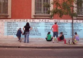 Mural de ex presos polticos