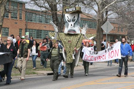 Lawrence Protests War, Imperialism & Recruitment on the 4th Anniversary of the US Invasion of Iraq