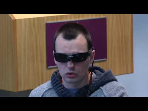 Blind soldier learns to 'see' with his tongue