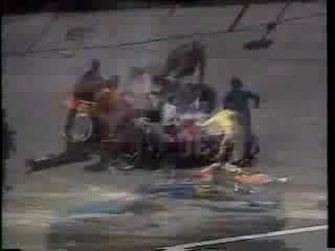 Michael Waltrip crash Bristol 1990