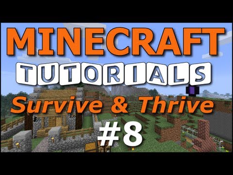 Minecraft Tutorials - E08 Wheat Farm (Survive and Thrive II)