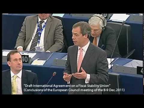 EU Bypassing Referendums on Fiscal Union Treaty - Farage/Barroso