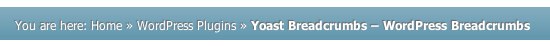 WordPress 面包屑插件 Breadcrumbs