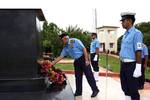 After interacting with IAF personnel manning the Air Force Station at Carnic, the Admiral proceeded to the strategic Campbell Bay that dominates the six degree channel. At Campbell Bay, he reviewed the progress of the ongoing efforts to augment infrastructure at the Naval Air Station.