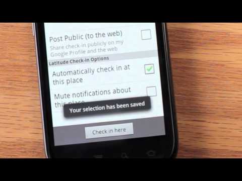 Check In with Google Latitude