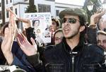 This Saturday, Feb. 12, 2011 photo shows Moroccan leader of a group of young activists calling itself 