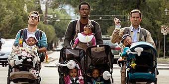 Rob Huebel, Amir Talai, Chris Rock and Thomas Lennon in Lionsgate's "What to Expect When You're Expecting"  (Y! Movies)