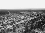 Aerial view of Charleville in 1947. In 1922, Qantas established an airmail service between Charleville and Cloncurry. At the same time, this was Qantas's first regularly scheduled route and the second scheduled air route in Australia.