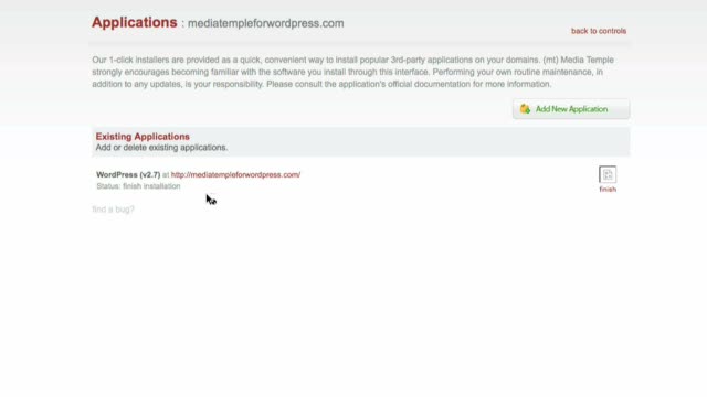1-Click Self-Installation of WordPress with Media Temple