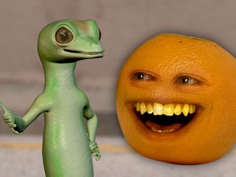 Annoying Orange - Annoying Orange vs. Gecko (Geico Spoof)