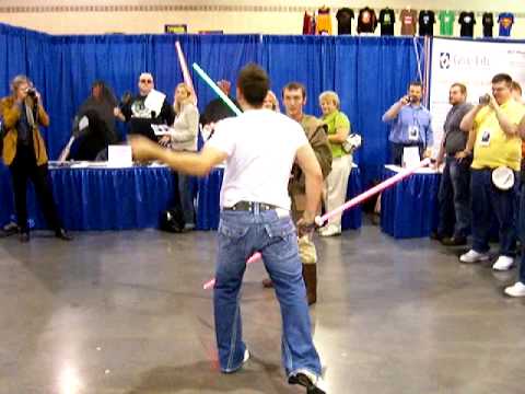 Star Wars Ray Park Darth Maul Lightsaber Duel (Part 1 of 3)