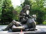 Statue of the Nurse - a statue in memory of women who fought for the Polish state during the Second World War and in battle for Kołobrzeg, the woman is based on Ewelina Nowak who died in 1945 in the city while trying to save a wounded soldier