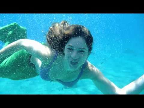 Part Of Your World Lip Sync Underwater, real mermaid swimming