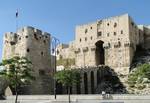 Bent entrance of Citadel of Aleppo, Syria