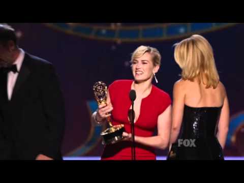 Kate Winslet wins an Emmy for Mildred Pierce at the 2011 Primetime Emmy Awards!