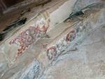 Remains of medieval frescoes in the castle's chapel. Writing in the early 20th century, T. E. Lawrence, popularly known as Lawrence of Arabia, remarked that Krak des Chevaliers was 