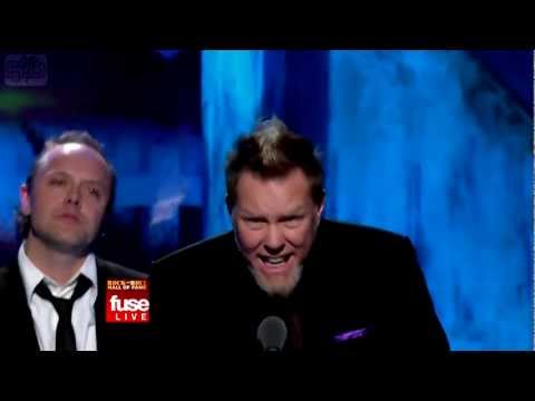 James Hetfield's Acceptance Speech (Rock & Roll Hall of Fame induction 2009) [HD]