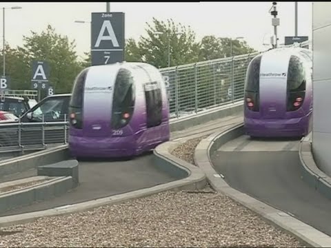 Personal transport pods unveiled at Heathrow Airport