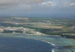 Aerial photograph of the airport. The airport was built by the Japanese Navy about 1943, calling the military airfield Guamu Dai Ni (Guam No. 2) as part of their defense of the Marianas.