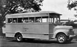 A Brisbane City Council bus parked on River Road, now known as Coronation Drive, near the Milton bus depot in 1943.