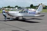 Aerotechnik EV-97A Eurostar (UK registration G-CCMP) at Kemble Airfield, Gloucestershire, England.