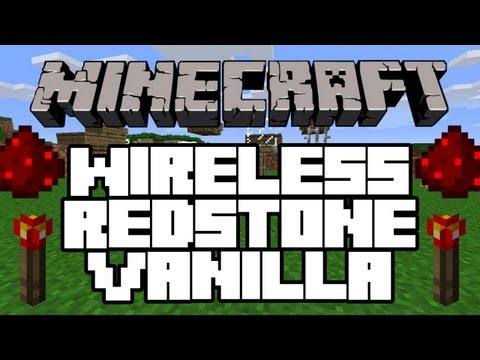 Minecraft 1.2.3 | Wireless Redstone Vanilla | NO MODS! (TUTORIAL)