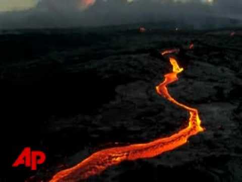 Hawaiian Volcano Still Spews Hot Lava